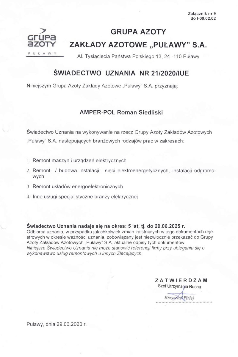 ŚWIADECTWO UZNANIA DO 06 2025-1